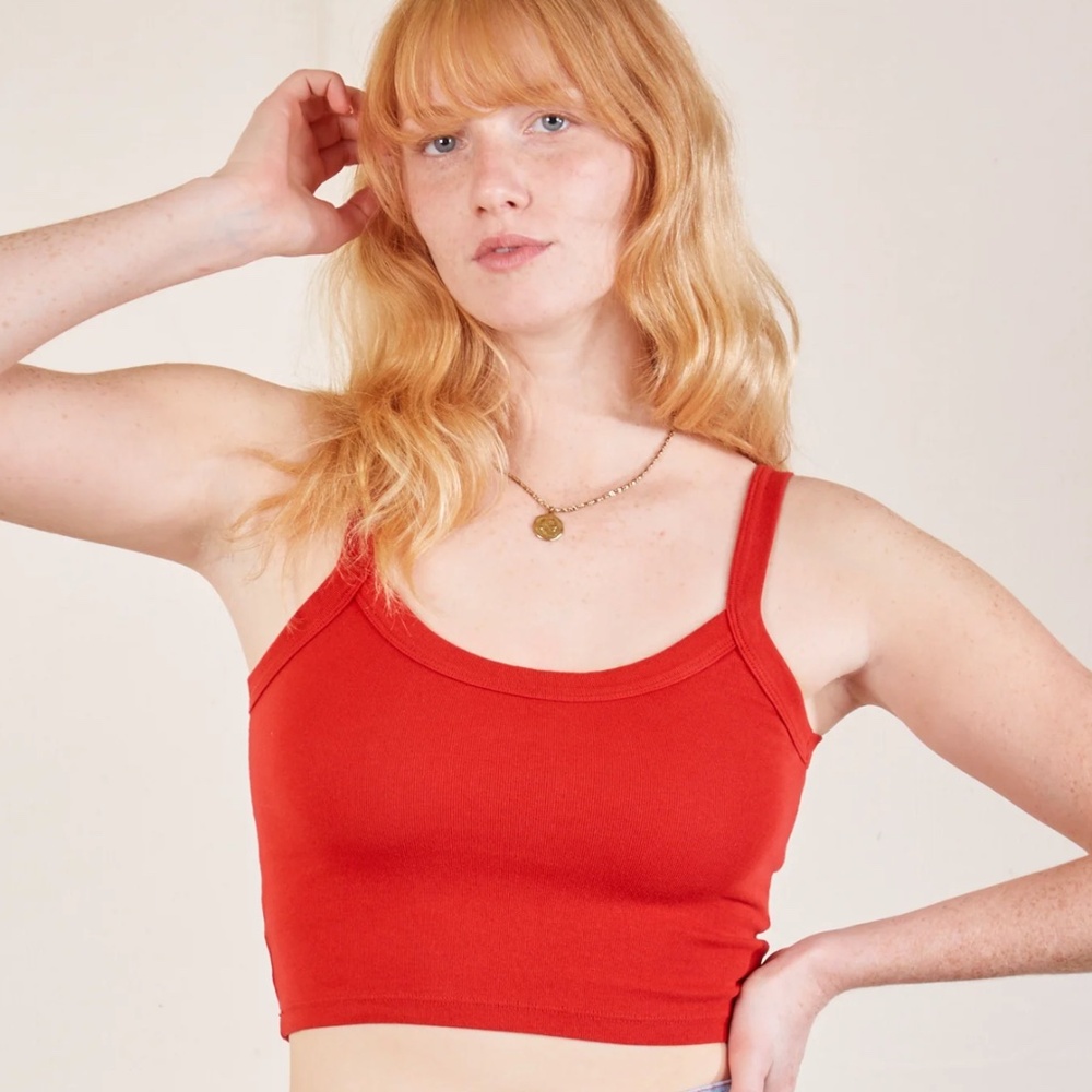 Big Bud Press - Cropped Cami - Mustang Red